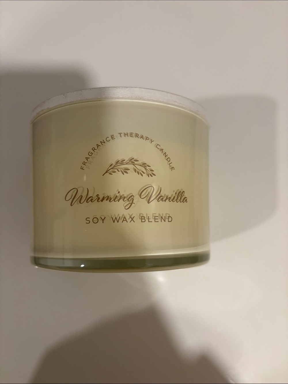Warming Vanilla Soy Wax Candle - Cream